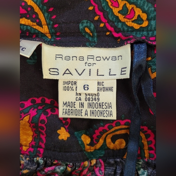 Vintage Rena Rowan Paisley Skirt - Picture 4 of 5